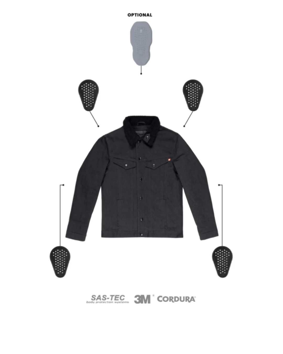 Мото яке PANDO MOTO HUSKY JACKET BLACK