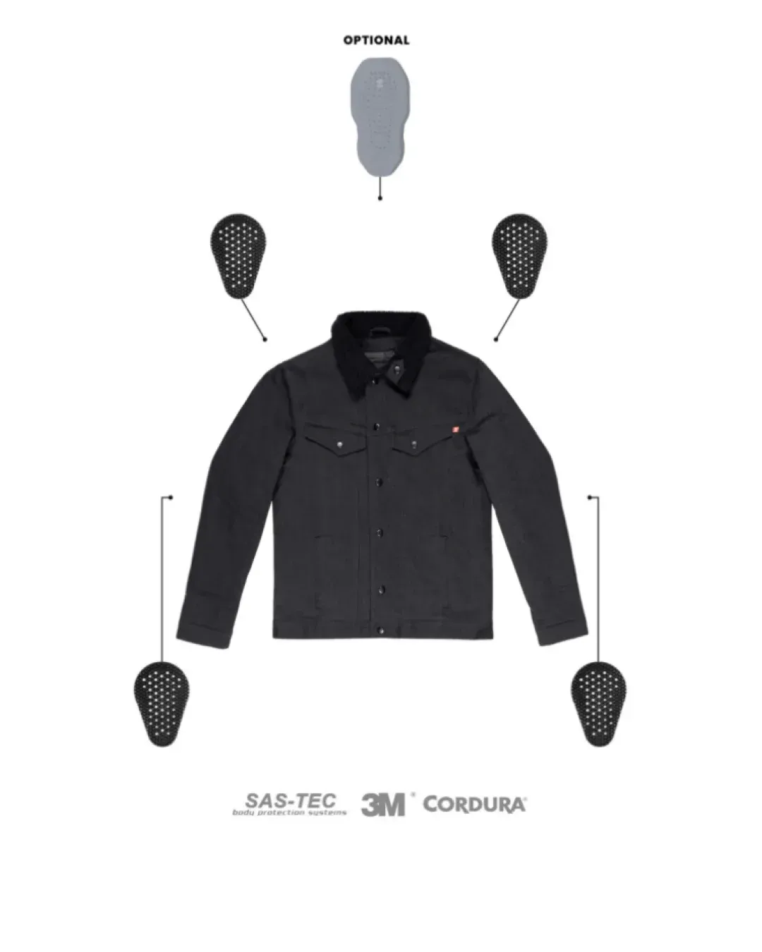 Мото яке PANDO MOTO HUSKY JACKET BLACK