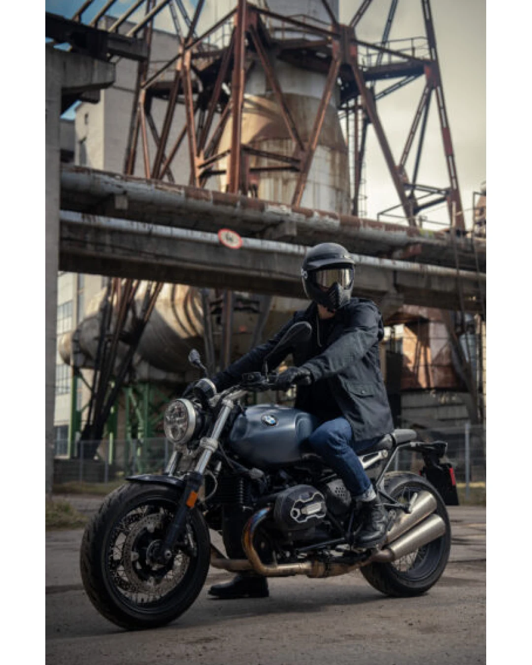 Мото яке PANDO MOTO M65 WP BLACK Slim-Fit Waterproof