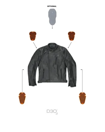 Мото яке PANDO MOTO TWIN LEATHER BLACK