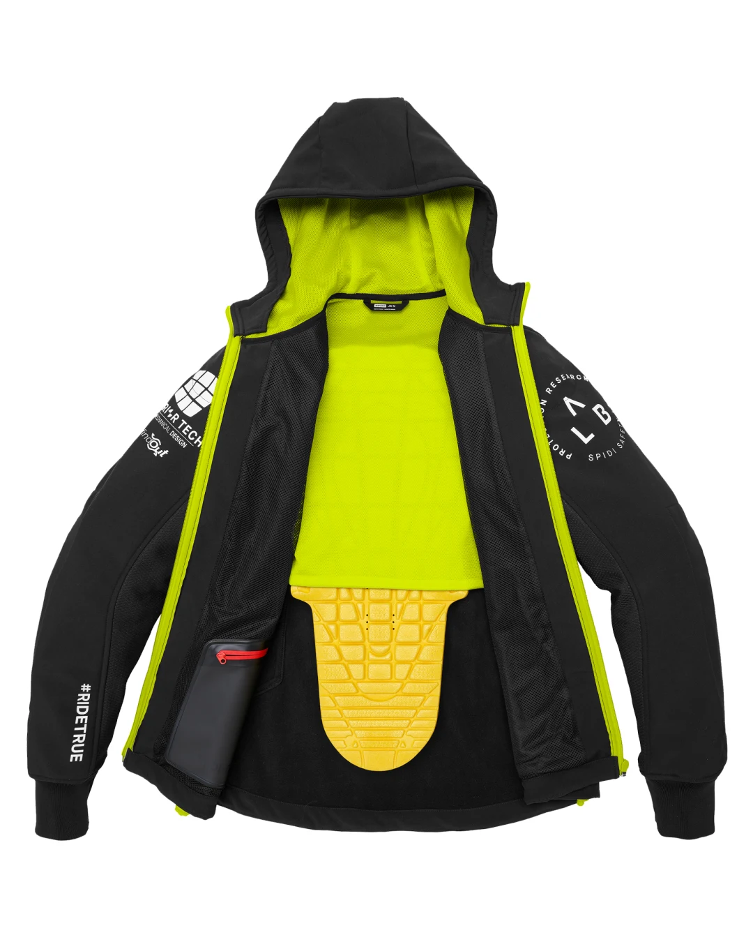 Мото Яке SPIDI HOODIE ARMOR EVO FLUO