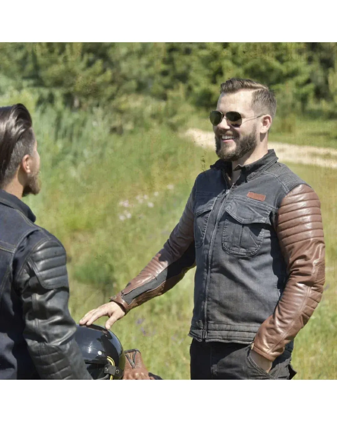 Мото яке Trilobite 964 Acid Scrambler DENIM BROWN