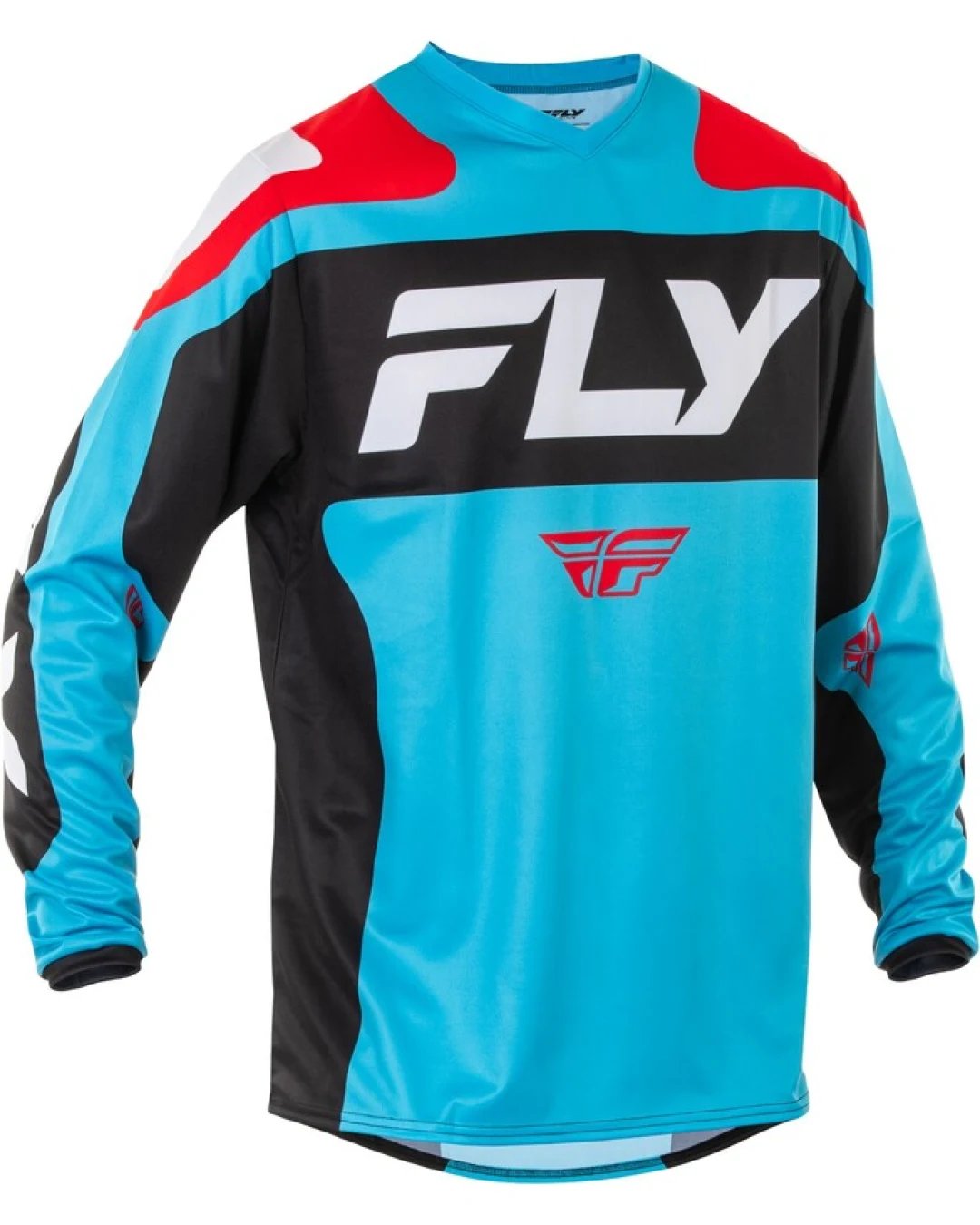 Мотокрос блуза FLY RACING F-16 Riding -Light Blue/Red/Black 2025