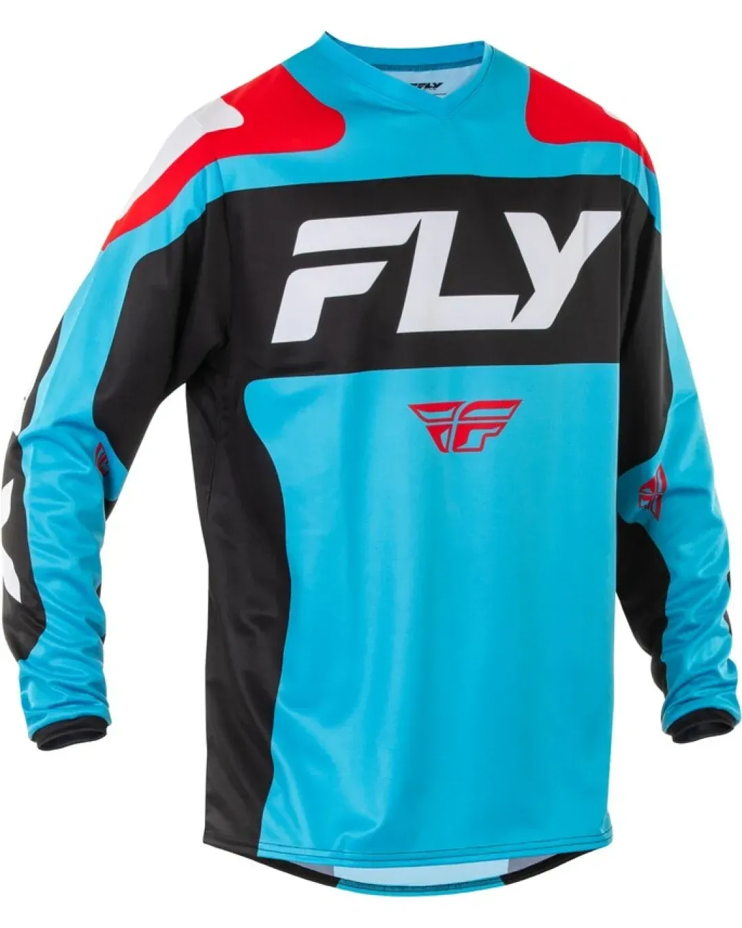 Мотокрос блуза FLY RACING F-16 Riding -Light Blue/Red/Black 2025