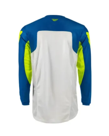 Мотокрос блуза FLY RACING Kinetic Mesh Jersey Blue / White / Hi-Vis