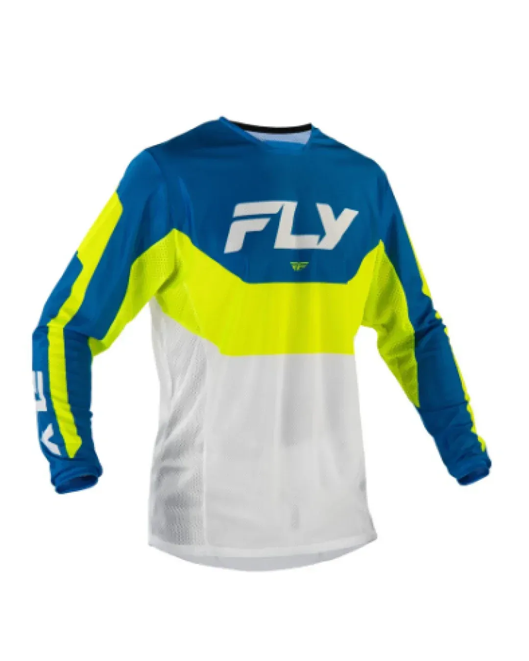 Мотокрос блуза FLY RACING Kinetic Mesh Jersey Blue / White / Hi-Vis