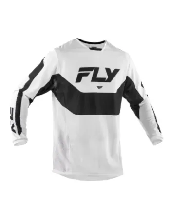 Мотокрос блуза FLY RACING Kinetic Mesh Jersey White / Black
