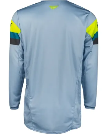Мотокрос блуза FLY RACING Kinetic Prix- Ice Grey/Charcoal/Hi-Vis