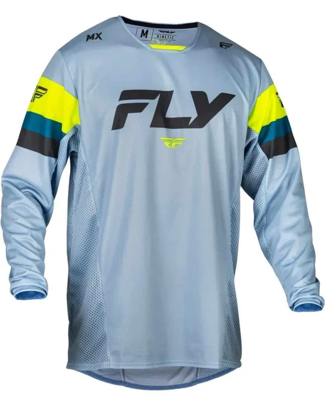 Мотокрос блуза FLY RACING Kinetic Prix- Ice Grey/Charcoal/Hi-Vis