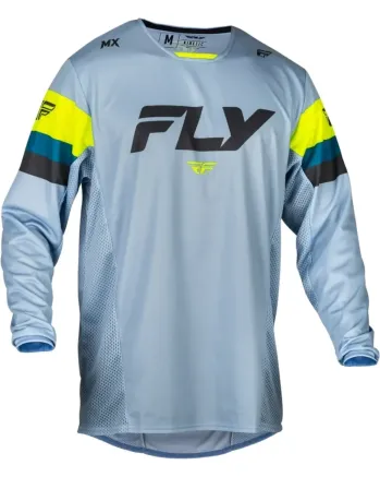 Мотокрос блуза FLY RACING Kinetic Prix- Ice Grey/Charcoal/Hi-Vis