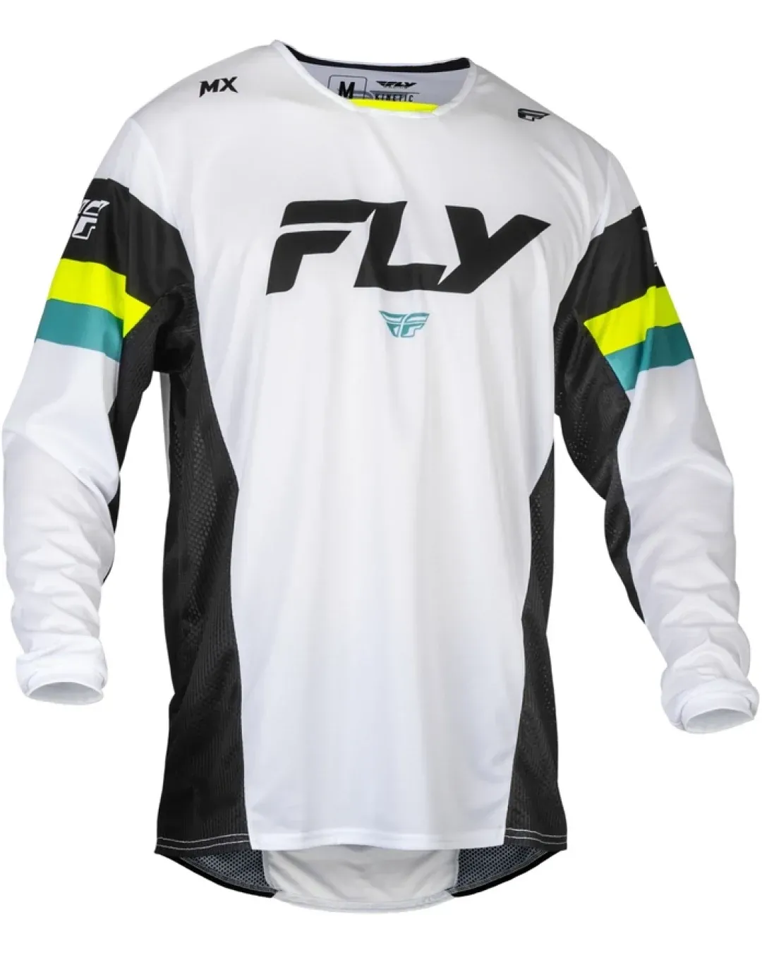 Мотокрос блуза FLY RACING Kinetic Prix- White/Black/Hi-Vis