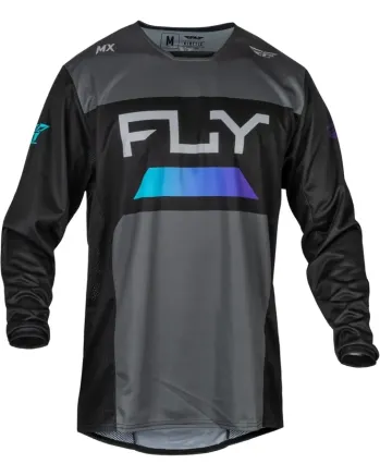 Мотокрос блуза FLY RACING Kinetic Reload- Charcoal/Black/Blue Iridium