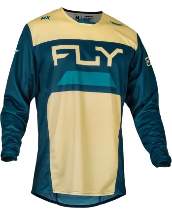 Мотокрос блуза FLY RACING Kinetic Reload- Ivory/Navy/Cobalt
