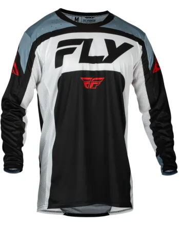 Мотокрос блуза FLY RACING Lite- Black/White/Denim Grey