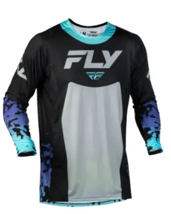 Мотокрос блуза FLY RACING Lite Flake- Black/Grey/Multi
