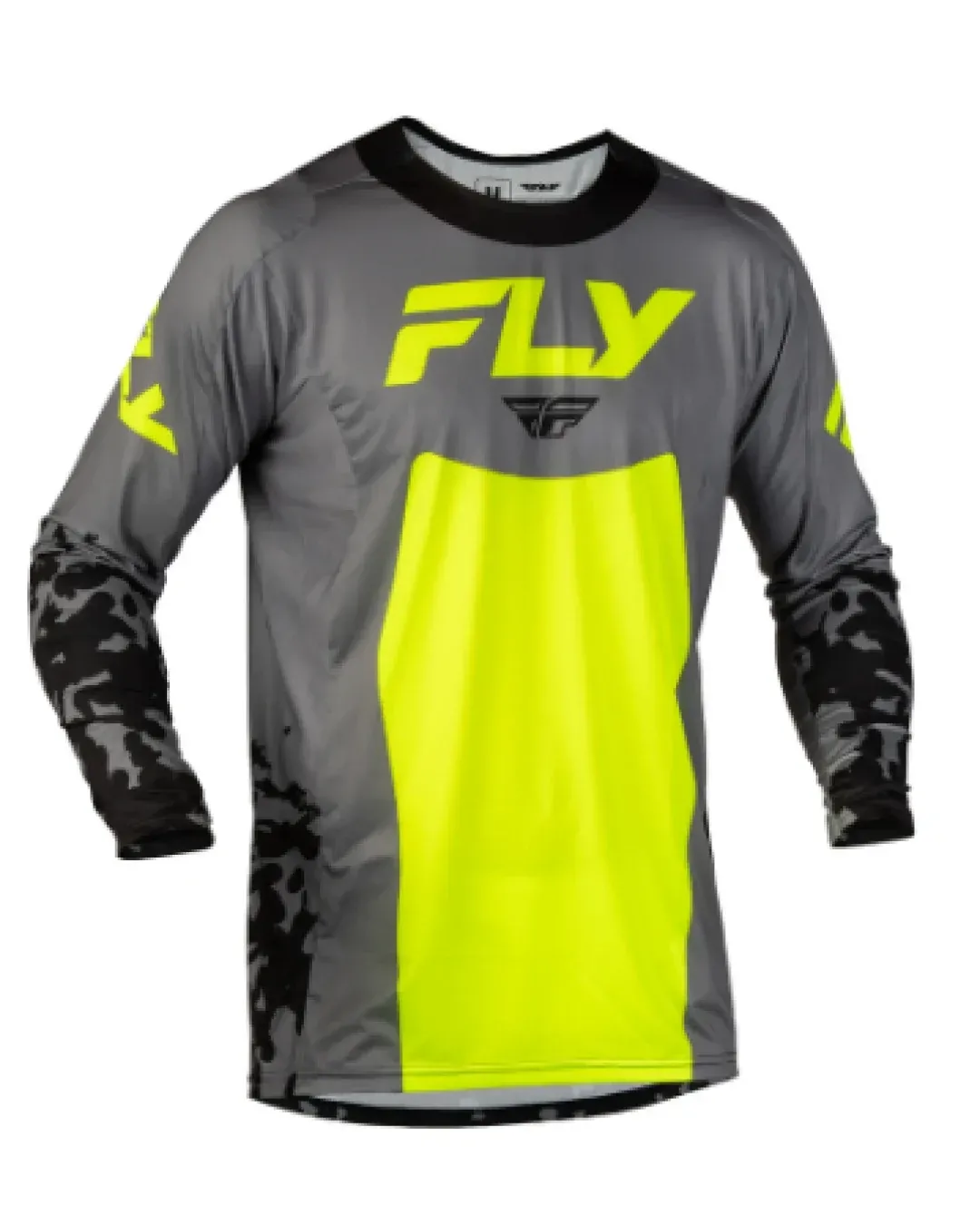 Мотокрос блуза FLY RACING Lite Flake - Grey/Hi-Vis/Black