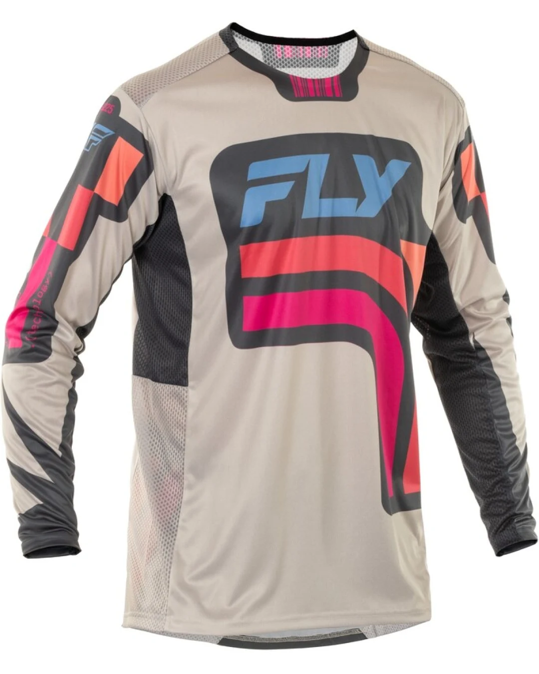 Мотокрос блуза FLY RACING Lite Vice S.E.- Light Grey/Pink/Coral