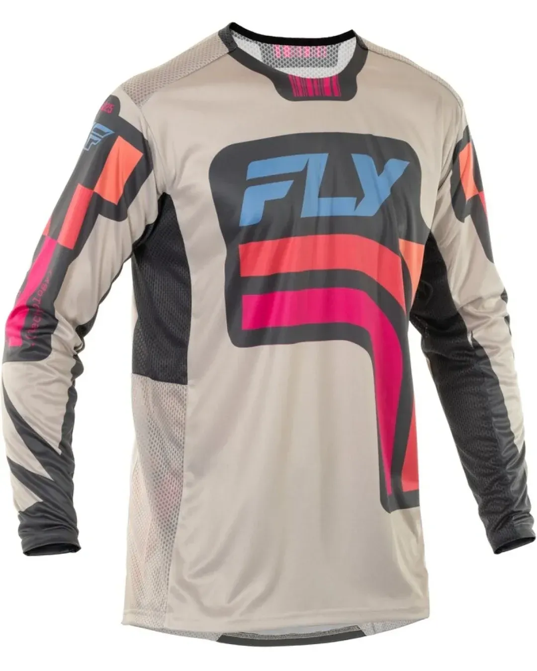 Мотокрос блуза FLY RACING Lite Vice S.E.- Light Grey/Pink/Coral