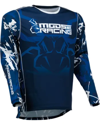 Мотокрос блуза MOOSE RACING AGROID BLUE/WHITE