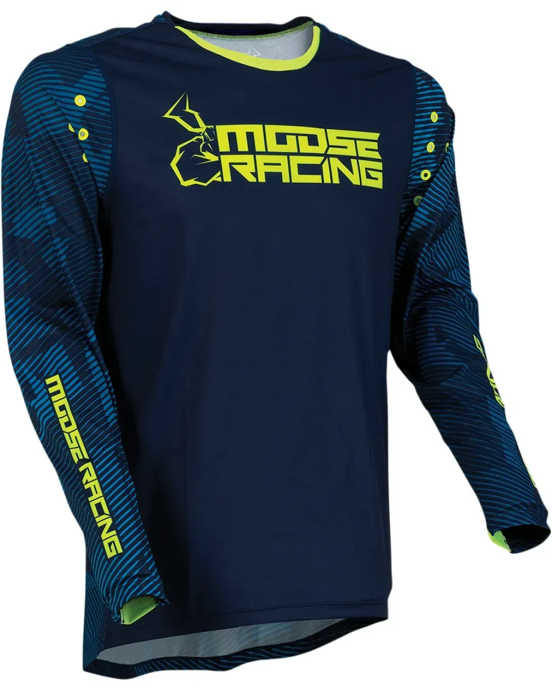 Мотокрос блуза MOOSE RACING AGROID HI-VIZ/NAVY