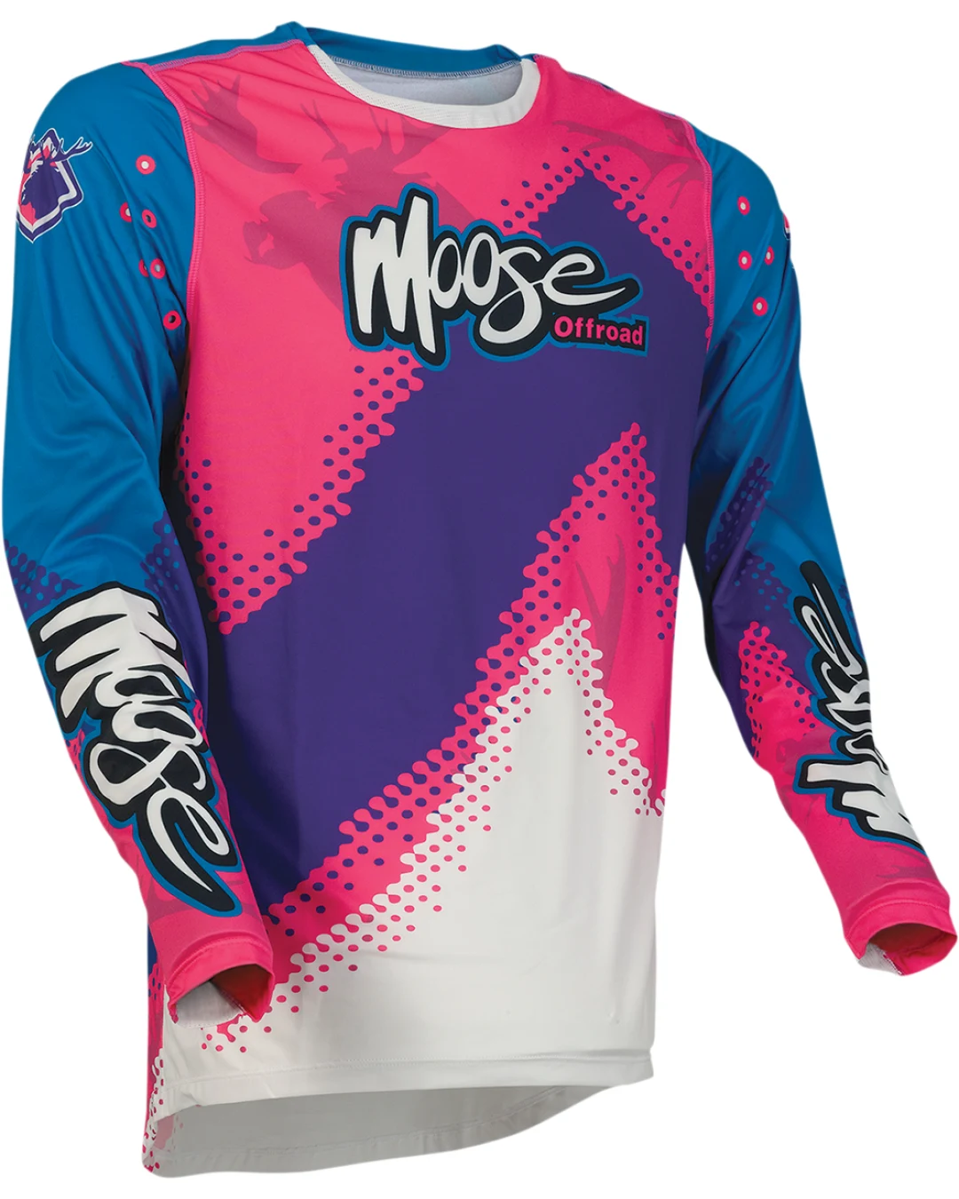 Мотокрос блуза MOOSE RACING AGROID PURPLE/PINK/BLUE