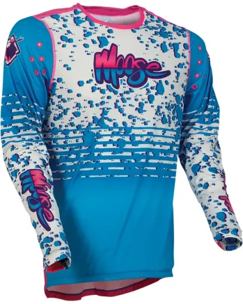 Мотокрос блуза MOOSE RACING AGROID WHITE/PINK/BLUE