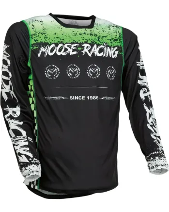 Мотокрос блуза MOOSE RACING M1 BLACK/GREEN
