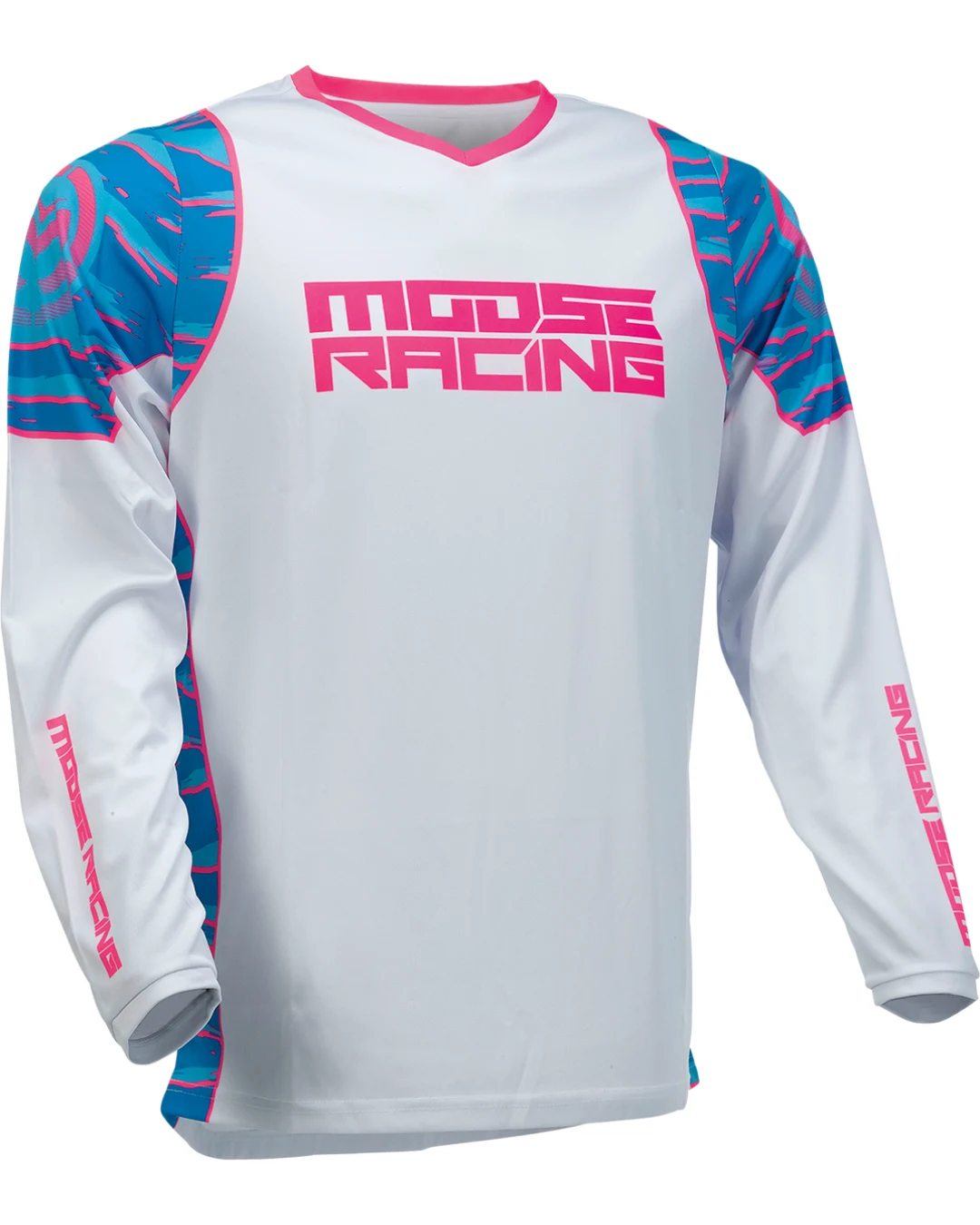 Мотокрос блуза MOOSE RACING QUALIFIER BLACK/PINK