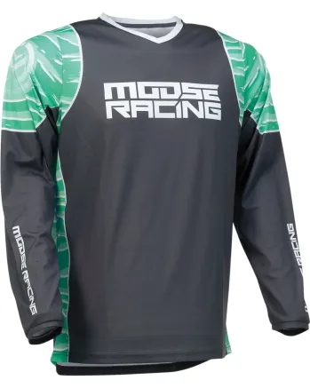 Мотокрос блуза MOOSE RACING QUALIFIER GRAY/TEAL
