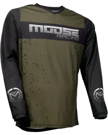 Мотокрос блуза MOOSE RACING QUALIFIER OLIVE/BLACK