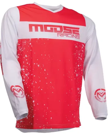 Мотокрос блуза MOOSE RACING QUALIFIER RED/WHITE
