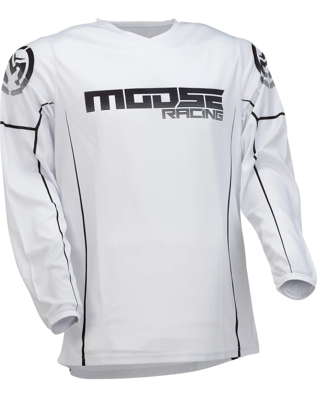 Мотокрос блуза MOOSE RACING QUALIFIER WHITE/BLACK