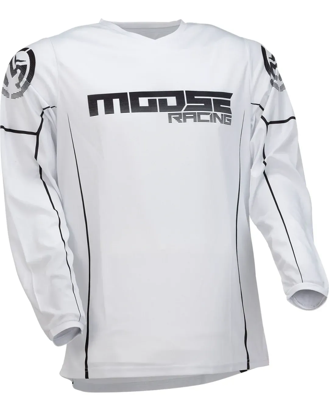 Мотокрос блуза MOOSE RACING QUALIFIER WHITE/BLACK