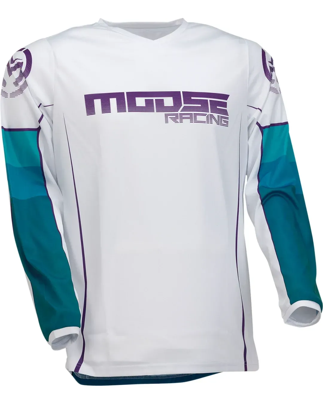 Мотокрос блуза MOOSE RACING QUALIFIER WHITE/BLUE