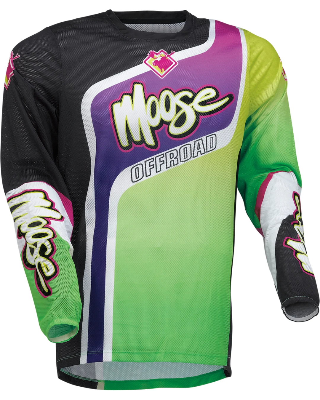 Мотокрос блуза MOOSE RACING SAHARA PURPLE/GREEN