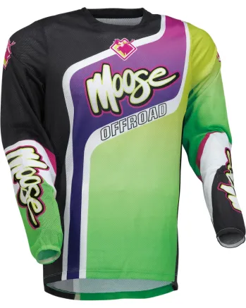 Мотокрос блуза MOOSE RACING SAHARA PURPLE/GREEN