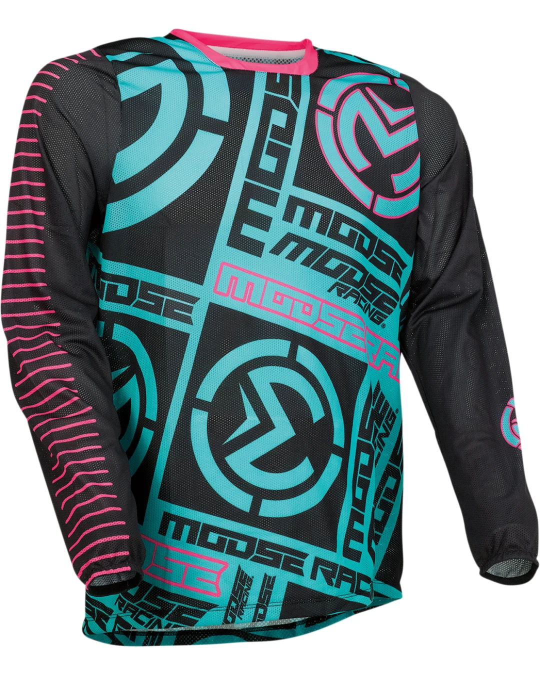 Мотокрос блуза MOOSE RACING SAHARA TEAL/PINK/BLACK