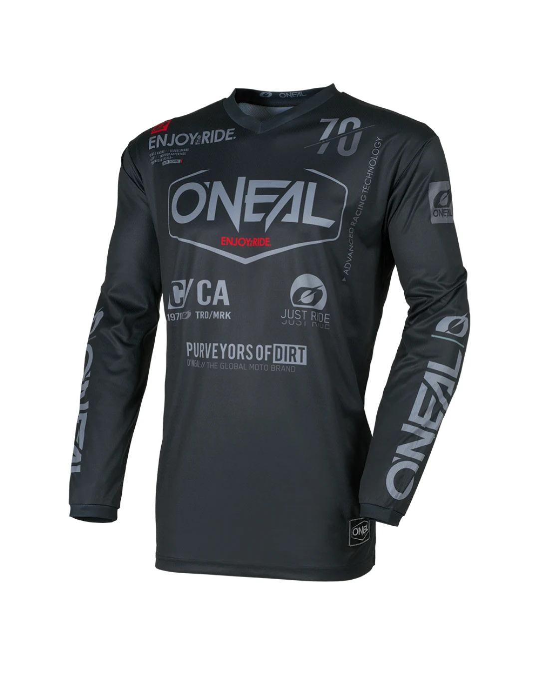 Мотокрос блуза O`NEAL ELEMENT BRAND BLACK/GRAY V.26