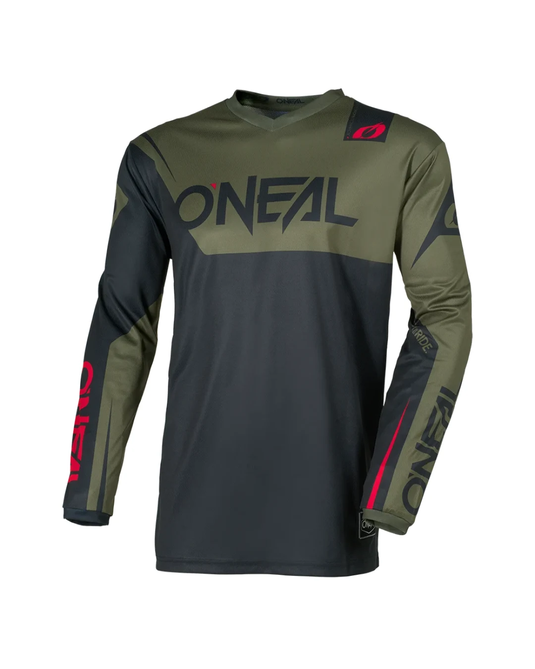 Мотокрос блуза O`NEAL ELEMENT RACEWEAR BLACK/OLIVE V.26