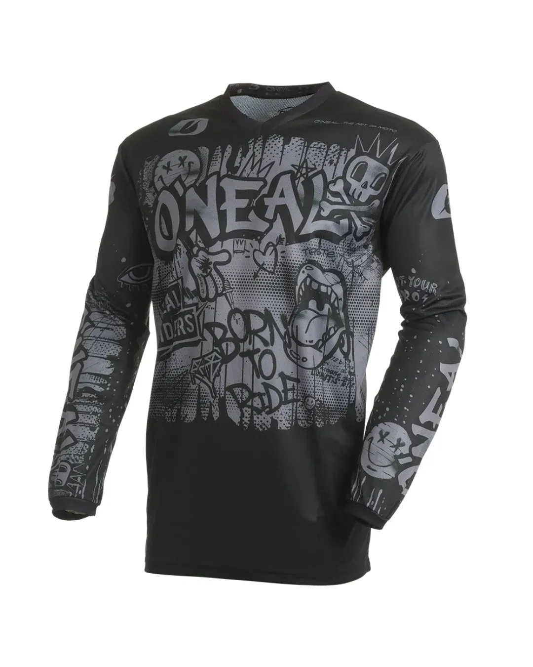 Мотокрос блуза O`NEAL ELEMENT RANCID BLACK/GRAY V.27