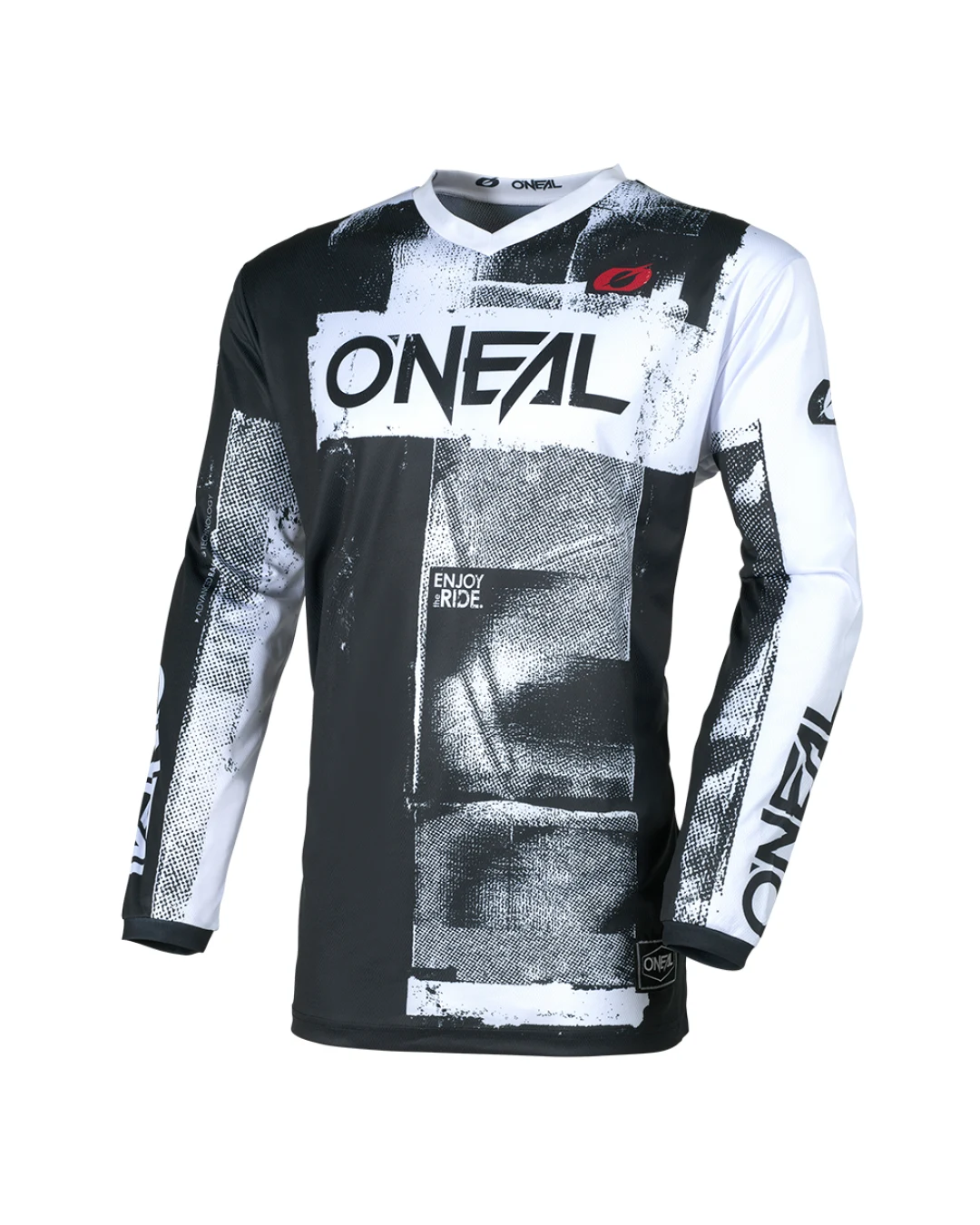 Мотокрос блуза O`NEAL ELEMENT ROLLER BLACK/WHITE V.26