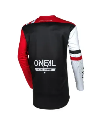 Мотокрос блуза O`NEAL ELEMENT WARHAWK BLACK/WHITE/RED