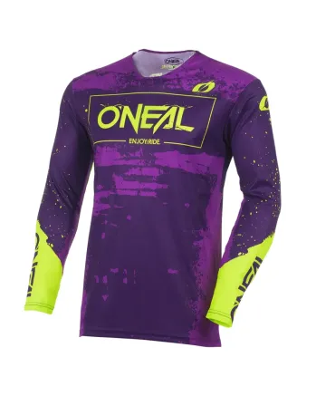Мотокрос блуза O'NEAL MAYHEM PAINT PURPLE/NEON YELLOW V.27