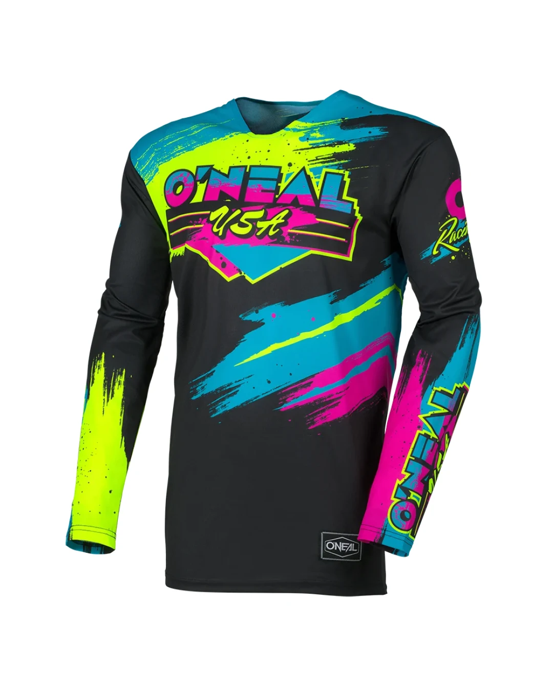 Мотокрос блуза O'NEAL MAYHEM RESEDA BLACK/NEON YELLOW V.26