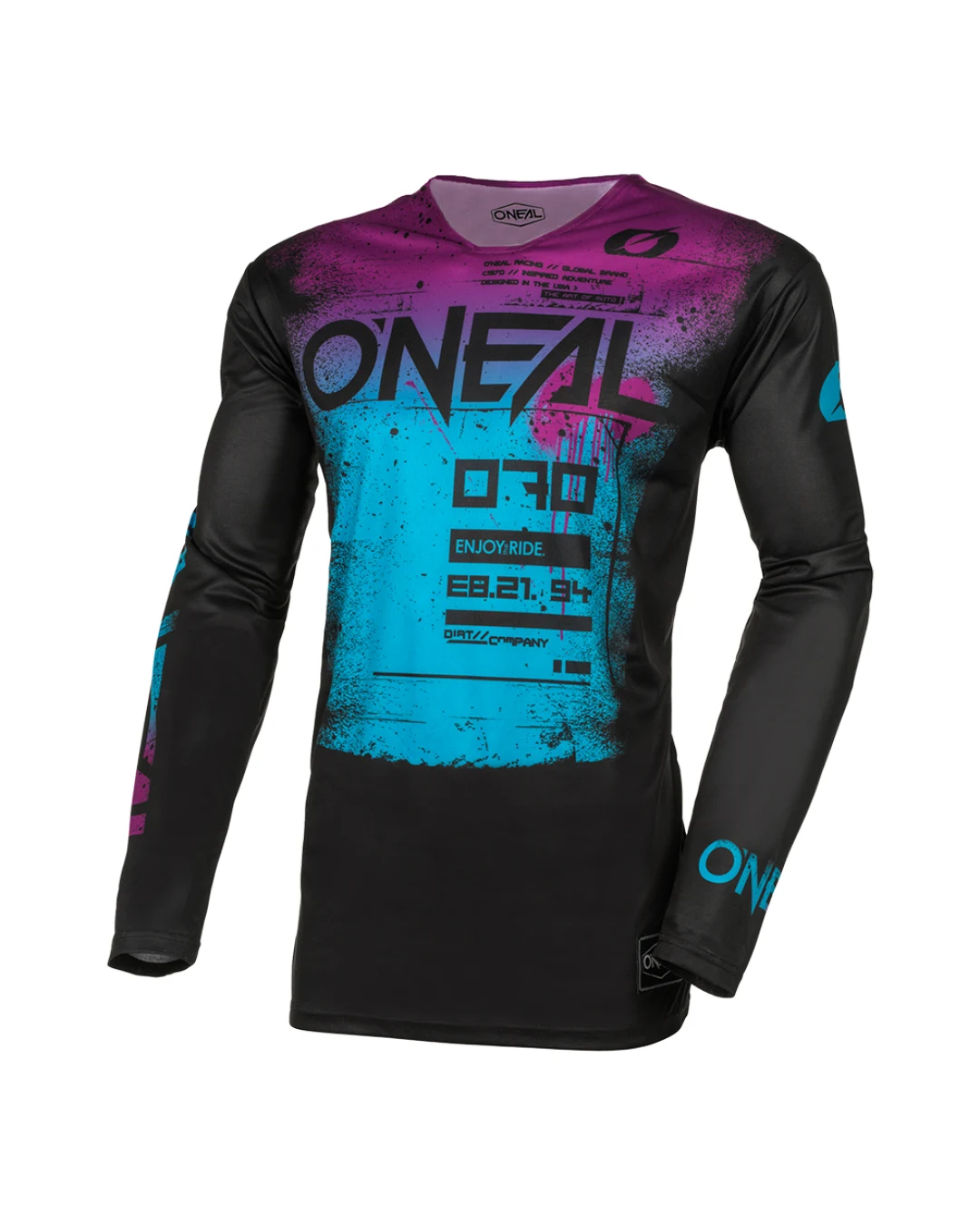 Мотокрос блуза O'NEAL MAYHEM SCARZ BLACK/BLUE V.24
