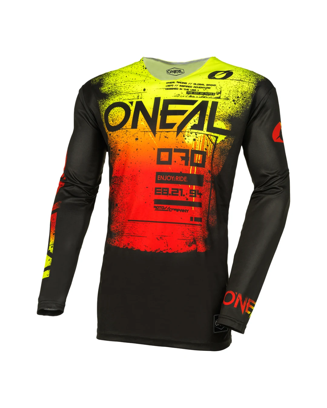 Мотокрос блуза O'NEAL MAYHEM SCARZ BLACK/RED V.24