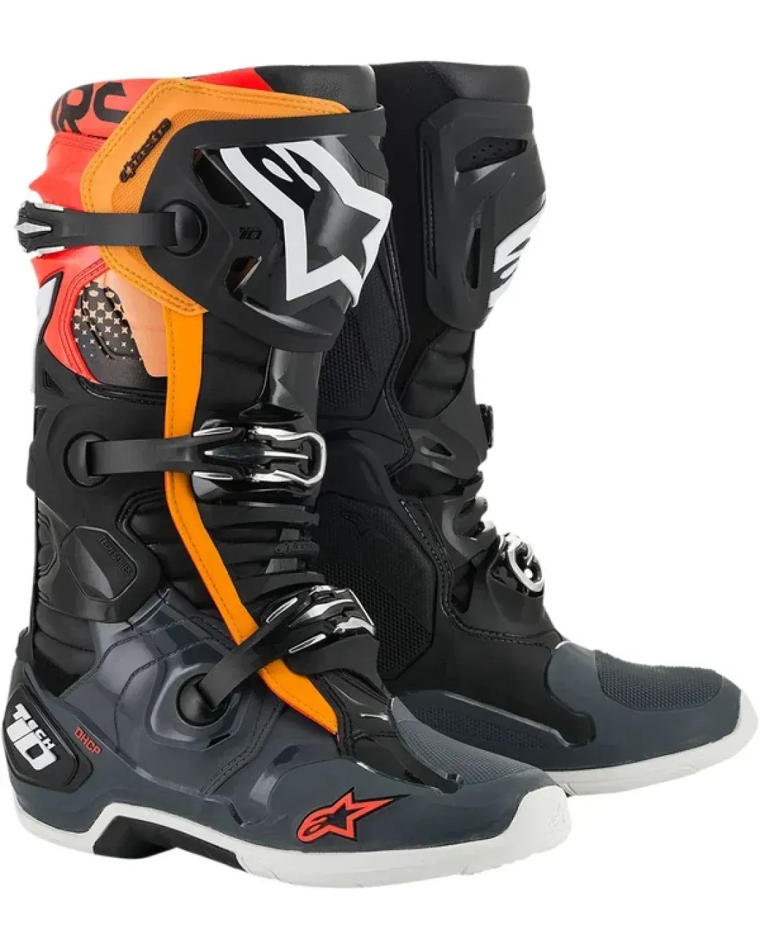 Мотокрос ботуши ALPINESTARS TECH 10-BLACK/GRAY/ORANGE