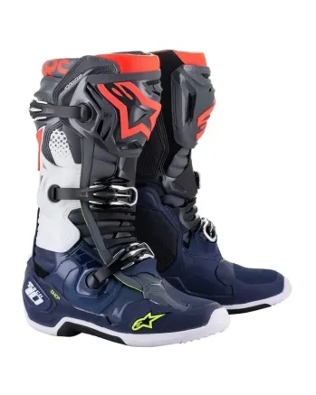 Мотокрос ботуши ALPINESTARS TECH 10-DARK GRAY/DARK BLUE/RED