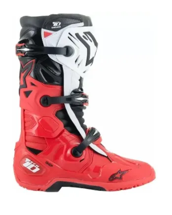 Мотокрос ботуши ALPINESTARS TECH 10 ENDURO BRIGHT RED/BLACK/WHITE