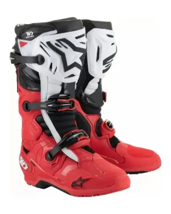 Мотокрос ботуши ALPINESTARS TECH 10 ENDURO BRIGHT RED/BLACK/WHITE